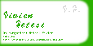 vivien hetesi business card